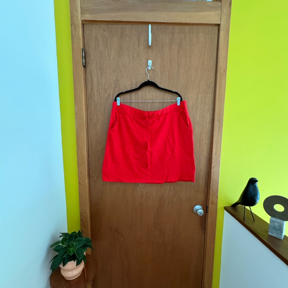 NWT Red Cotton Loft Skirt